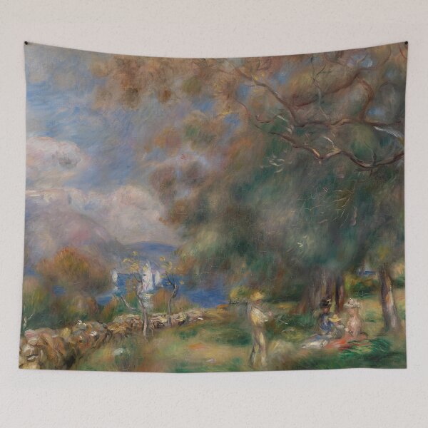 Item preview, Peninsula of Saint Jean by Pierre-Auguste Renoir: Sunlit Impressionist Seaside Poster designed and sold by artofuniverse.