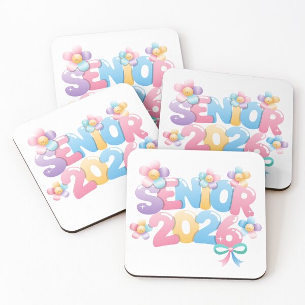 Item preview, Senior 2026 Retro Bubble Letter Floral Aesthetic designed and sold by pixelspaperslab.