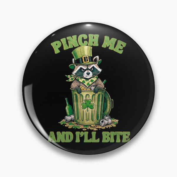 Item preview, Funny Grumpy Raccoon St Patricks Day Retro Mascot designed and sold by MotivaChic.