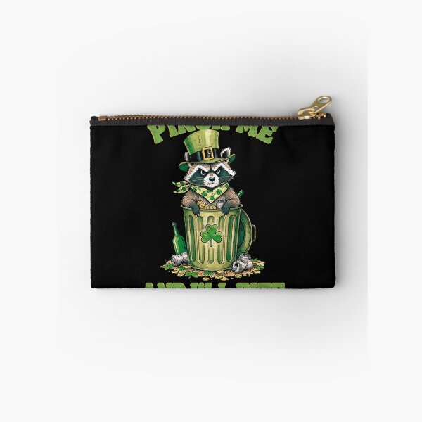 Item preview, Funny Grumpy Raccoon St Patricks Day Retro Mascot designed and sold by MotivaChic.