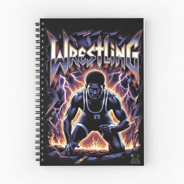 Item preview, Intense Wrestling Power - Black Athlete Lightning Strike designed and sold by Coach-Riz.