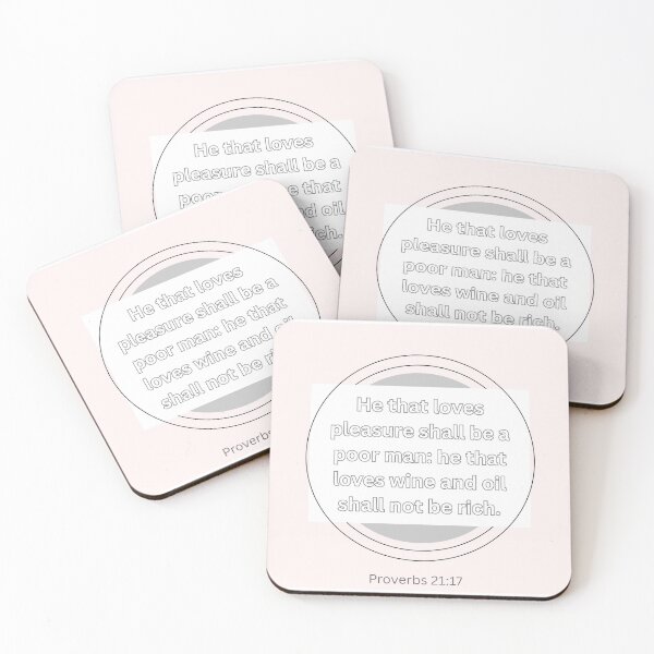 Item preview, Proverbs 21:17 designed and sold by Undonemadenew.