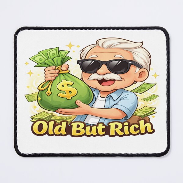 Item preview, Old But Rich Funny Grandpa Money Design designed and sold by Sneh024.