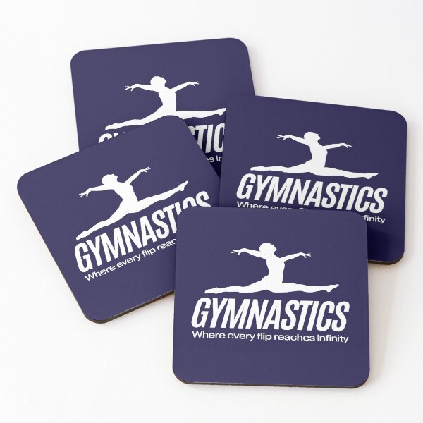 Item preview, Gymnast in a Perfect Split Leap Motivational Typographic  designed and sold by LoudVictory.