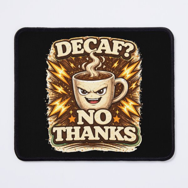 Item preview, Decaf No Thanks Funny Coffee Lover Design designed and sold by Tropivaro.