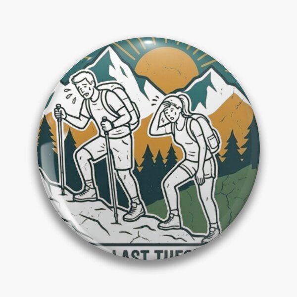 Item preview, Out of Breath Hiking Society - Funny Retro Mountain Nature Lover designed and sold by Wear Sculpt.