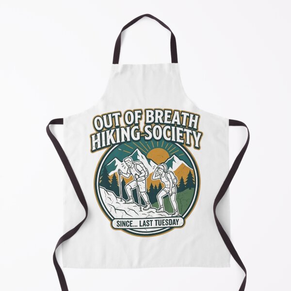 Item preview, Out of Breath Hiking Society - Funny Retro Mountain Nature Lover designed and sold by Wear Sculpt.
