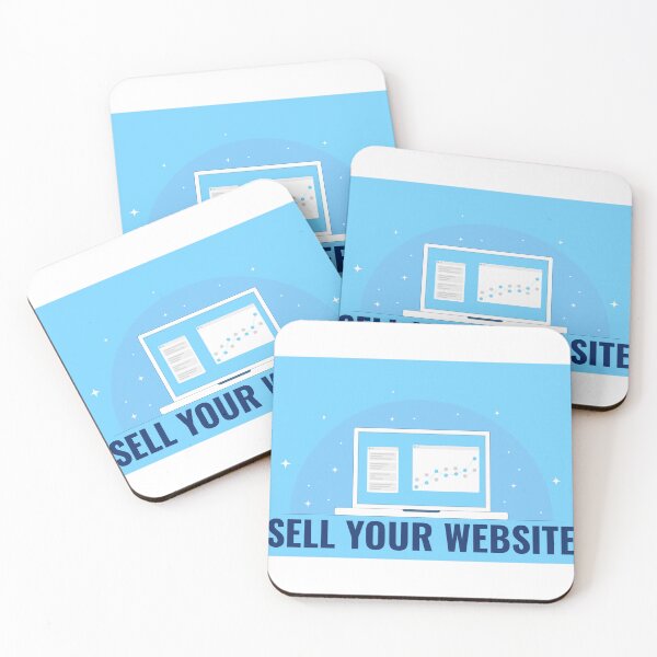 Item preview, Sell Your Website Digital Asset Business Analytics Tech Sticker designed and sold by PixelWaveBD.