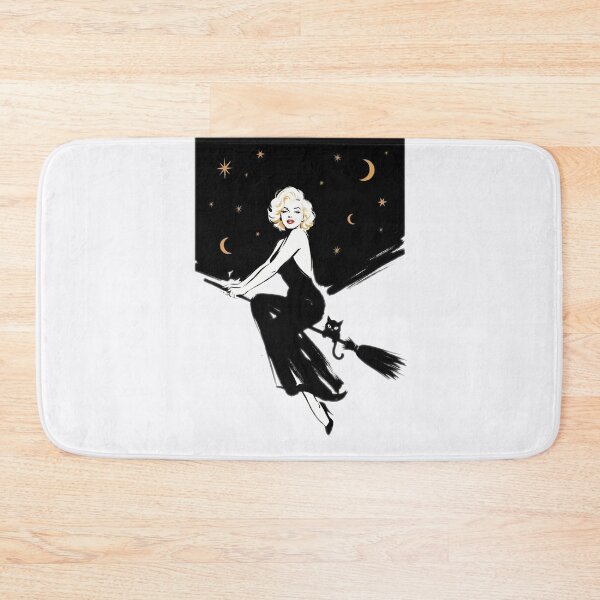 Item preview, A witch and a black cat on Halloween night. designed and sold by Natalia-Vlad.