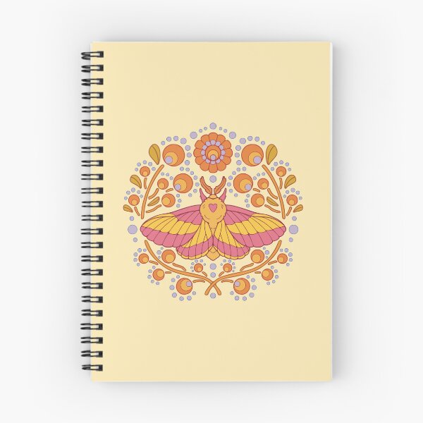 Item preview, Decorative rosy maple moth designed and sold by Erika Vaigel Creations.