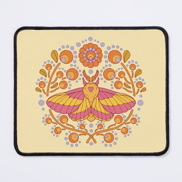 Item preview, Decorative rosy maple moth designed and sold by Erika Vaigel Creations.