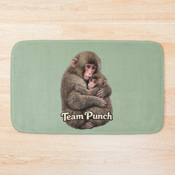 Item preview, Team Punch - Cute Baby Monkey Punch & Mother Hug | Kawaii Adorable Animal Love  designed and sold by PopCulturePixel.