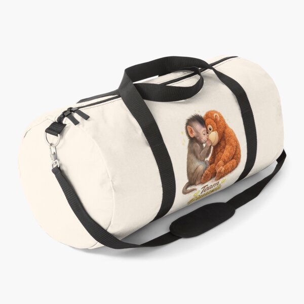 Item preview, Team Punch - Cute Baby Monkey Punch touching forehead with Plush Orangutan | Kawaii Wholesome Friendship Animal designed and sold by PopCulturePixel.