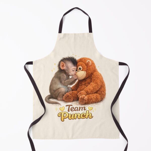 Item preview, Team Punch - Cute Baby Monkey Punch touching forehead with Plush Orangutan | Kawaii Wholesome Friendship Animal designed and sold by PopCulturePixel.