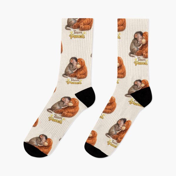 Item preview, Team Punch - Cute Baby Monkey Punch touching forehead with Plush Orangutan | Kawaii Wholesome Friendship Animal designed and sold by PopCulturePixel.