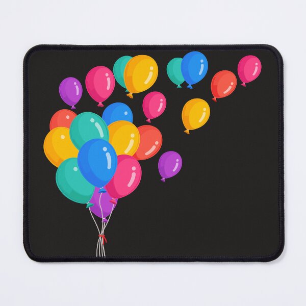 Item preview, Vibrant Flying Party Balloons - Colorful Celebration Art designed and sold by SolutionsArt.