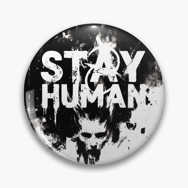 Item preview, Stay Human Distressed Ink Splatter Punk Street Art designed and sold by VikArtStudio.