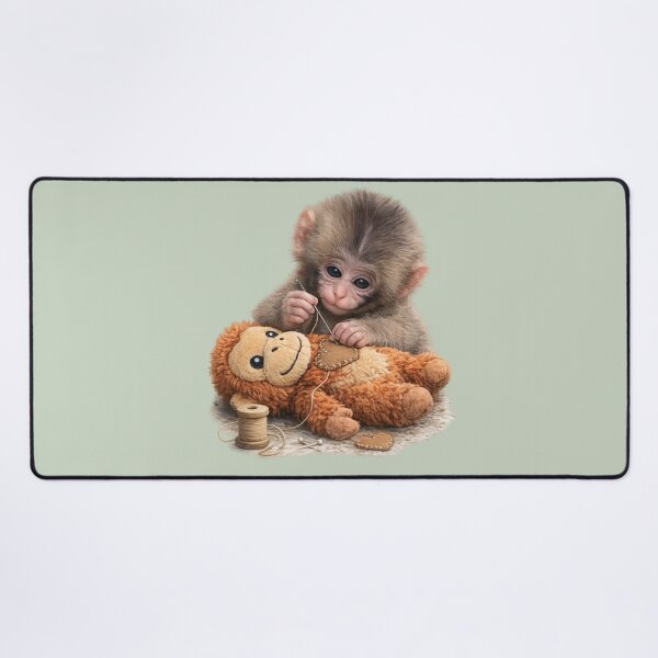 Item preview, Team Punch - Cute Baby Monkey Punch Repairing Plush Orangutan | Kawaii Wholesome Friendship Animal designed and sold by PopCulturePixel.