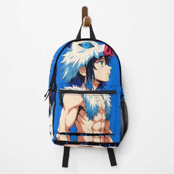 Item preview, Boar‑Masked Anime Fighter Profile – Wild Blue Warrior designed and sold by vistalyn.