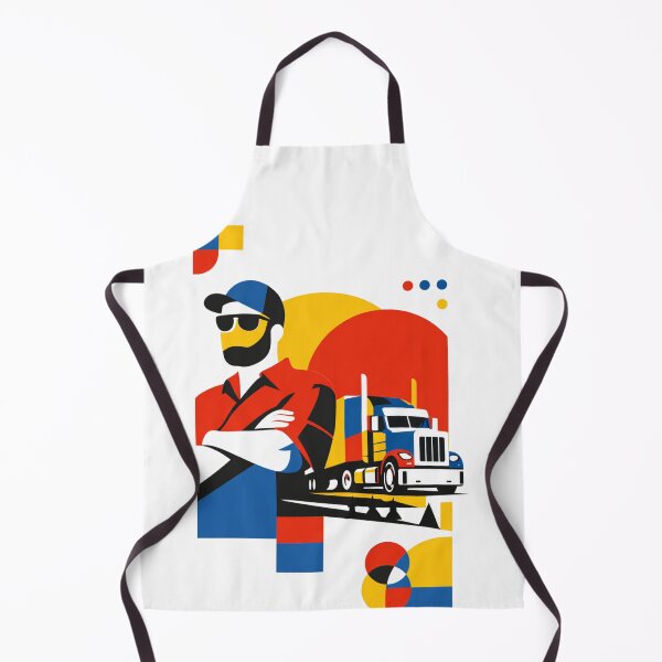 Item preview, Swiss Bauhaus Truck Driver – Geometric Modernist Trucker Graphic designed and sold by sabily.