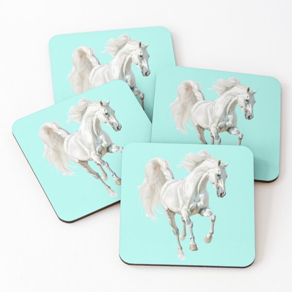 Item preview, Majestic White Horse – Minimalist Horse Art, Elegant Stallion Illustration, Horse Lover Design, Equestrian Aesthetic designed and sold by innerfaith.