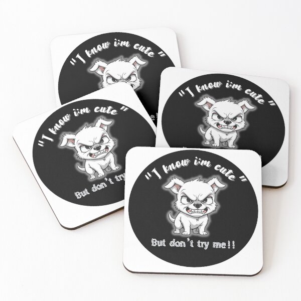 Item preview, Cute Angry Dog Don’t Try Me designed and sold by ikaysCreative.