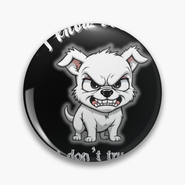 Item preview, Cute Angry Dog Don’t Try Me designed and sold by ikaysCreative.
