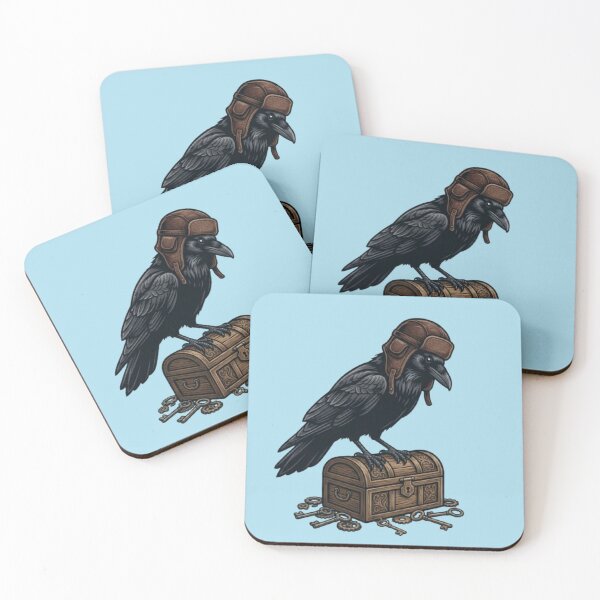 Item preview, Aviator Raven – Treasure Keeper Emblem designed and sold by Dogandesighn.