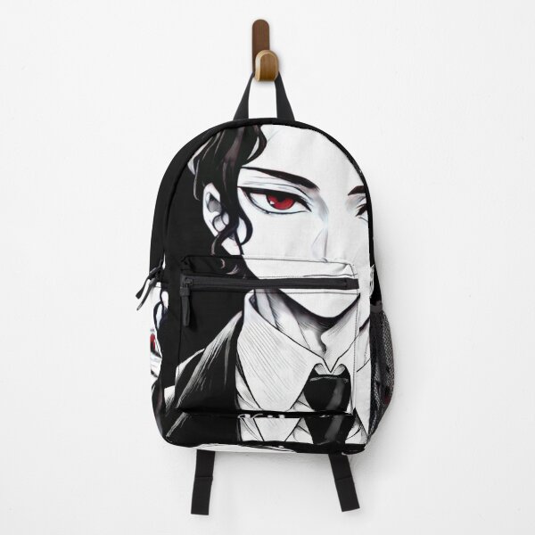 Item preview, Dark Anime Demon Boss in White Shirt – Red‑Eyed Villain designed and sold by vistalyn.