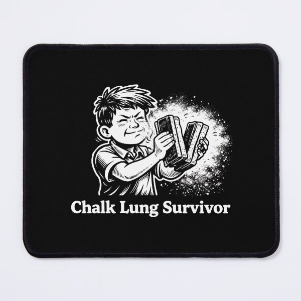 Item preview, Chalk Lung Survivor | Retro Classroom Humor | 80s & 90s School Nostalgia designed and sold by RollFuzzy.