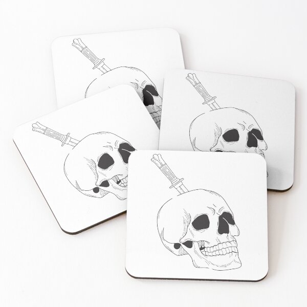Item preview, Knife in skull  designed and sold by Vikkydrop.