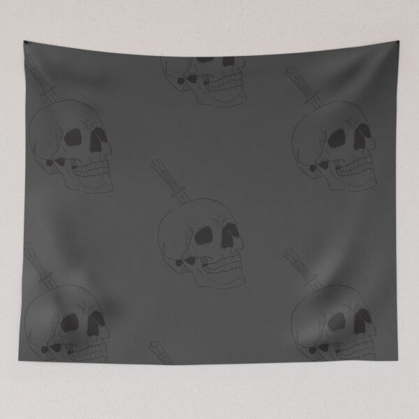 Item preview, Knife in skull  designed and sold by Vikkydrop.