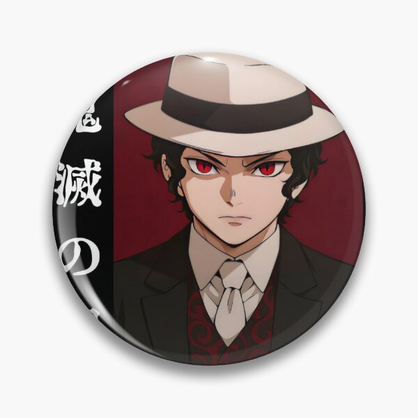 Item preview, Dark Anime Demon Boss in White Shirt – Red‑Eyed Villain designed and sold by vistalyn.