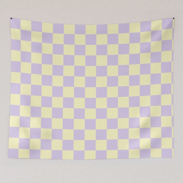 Item preview, Purple and Yellow Checkered Pattern designed and sold by The Innocent Ghost Project.