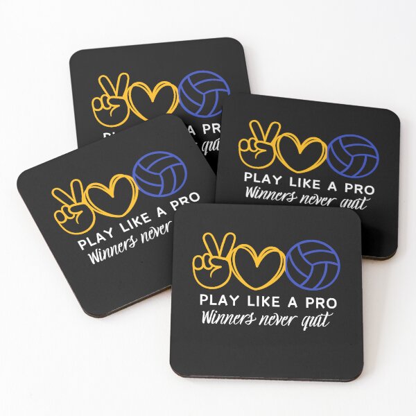 Item preview, Motivational Volleyball Typography Hand Peace Sign designed and sold by LoudVictory.