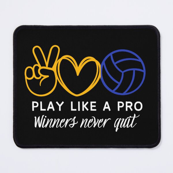 Item preview, Motivational Volleyball Typography Hand Peace Sign designed and sold by LoudVictory.