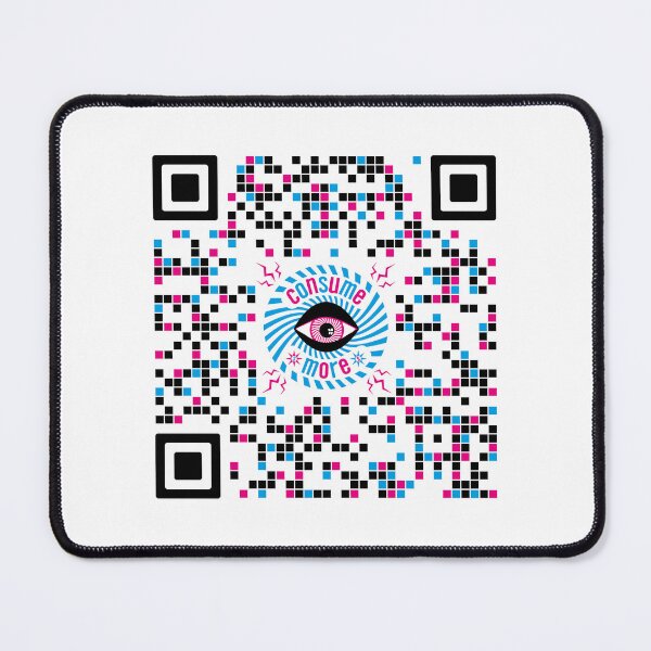 Item preview, Consume More – Functional QR Code Art Print And Design designed and sold by Fabulosa Designs.