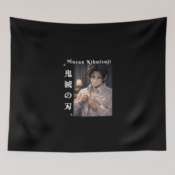 Item preview, Dark Anime Demon Boss in White Shirt – Red‑Eyed Villain designed and sold by vistalyn.