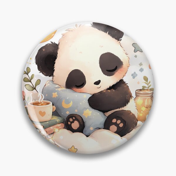 Item preview, Sleeping panda on cloud designed and sold by FivoraArt.