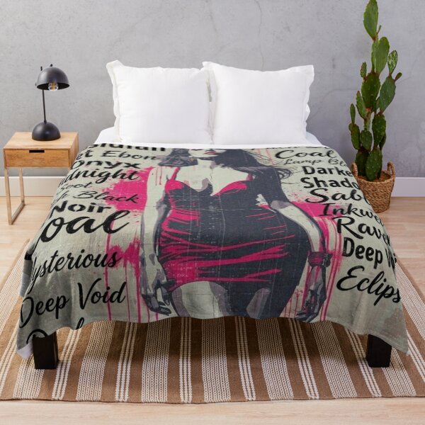 Item preview, Powerful Woman in Shades of Black - Typography Grunge Vibe designed and sold by RDproject.