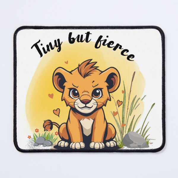 Item preview, Tiny But Fierce Cute Baby Lion designed and sold by ikaysCreative.
