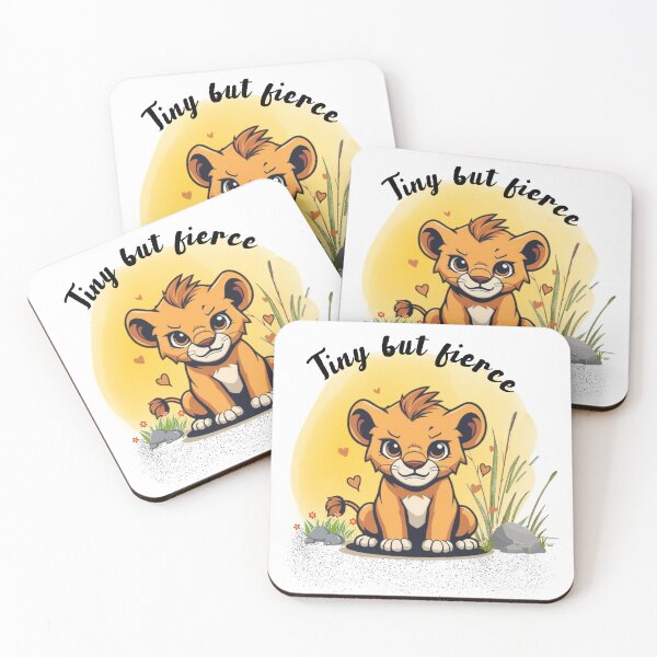 Item preview, Tiny But Fierce Cute Baby Lion designed and sold by ikaysCreative.