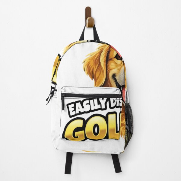 Item preview, Easily Distracted By Goldens | Funny Golden Retriever Shirt & Sticker designed and sold by AgnesDream.