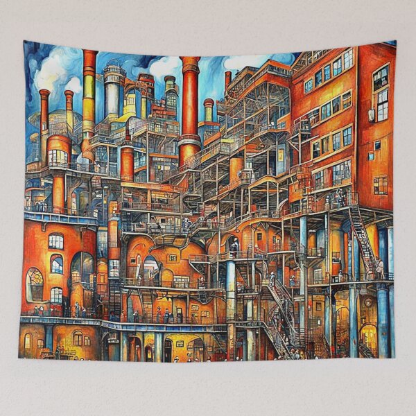 Item preview, A Hive of Industry designed and sold by George Hutton Hunter.