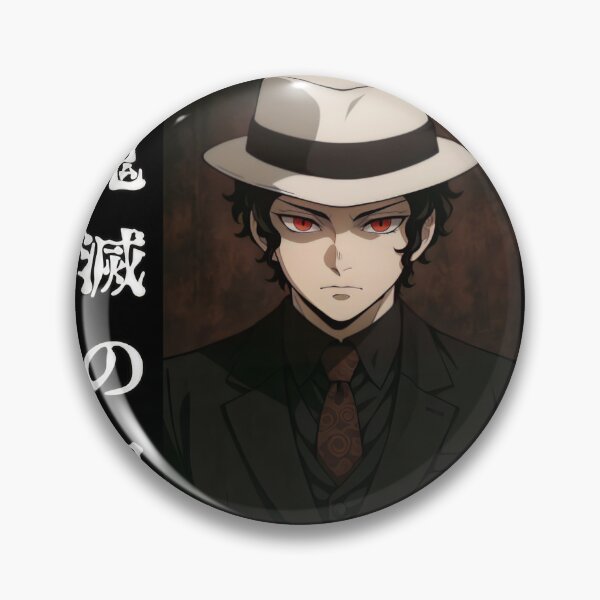 Item preview, Dark Anime Demon Boss in White Shirt – Red‑Eyed Villain designed and sold by vistalyn.
