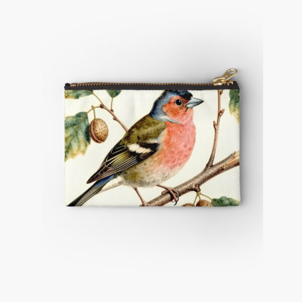 Item preview, Common Chaffinch on Branch – Vintage Natural History Bird Illustration designed and sold by AnimalAirtistry.