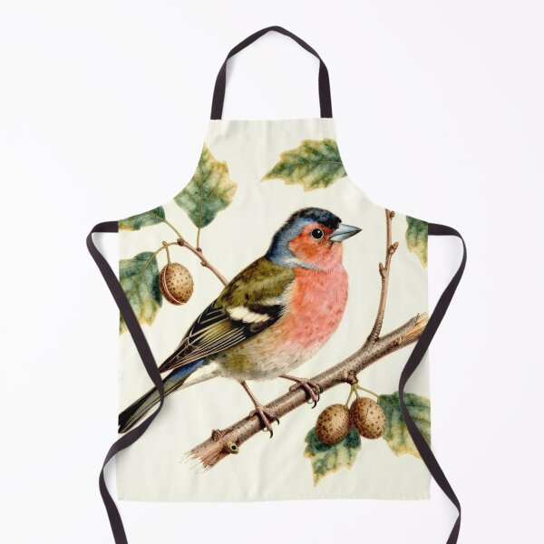 Item preview, Common Chaffinch on Branch – Vintage Natural History Bird Illustration designed and sold by AnimalAirtistry.