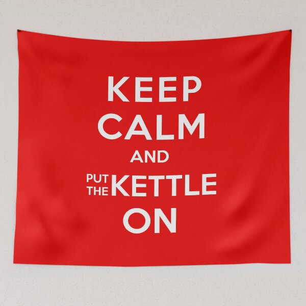 Item preview, Keep Calm and Put The Kettle On — Funny British Tea Lover Gift designed and sold by darryldesign.