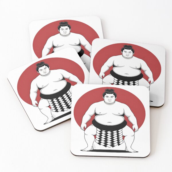 Item preview, Minimalist Sumo Wrestler Traditional Japanese Art Portrait designed and sold by aiTrendy09.