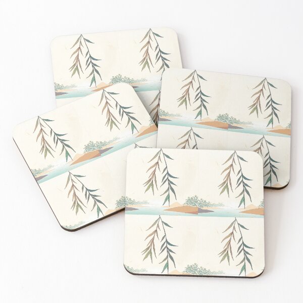 Item preview, Peaceful Nature Scene with Willow Leaves designed and sold by PTB-SHOP.